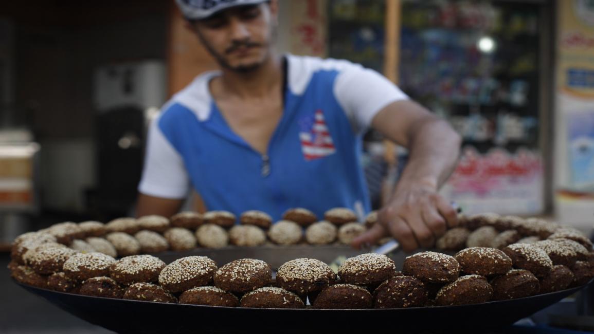 بائع فلافل فلسطيني في غزة