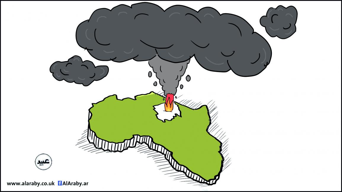 كاريكاتير حرب السودان افريقيا / عبيد