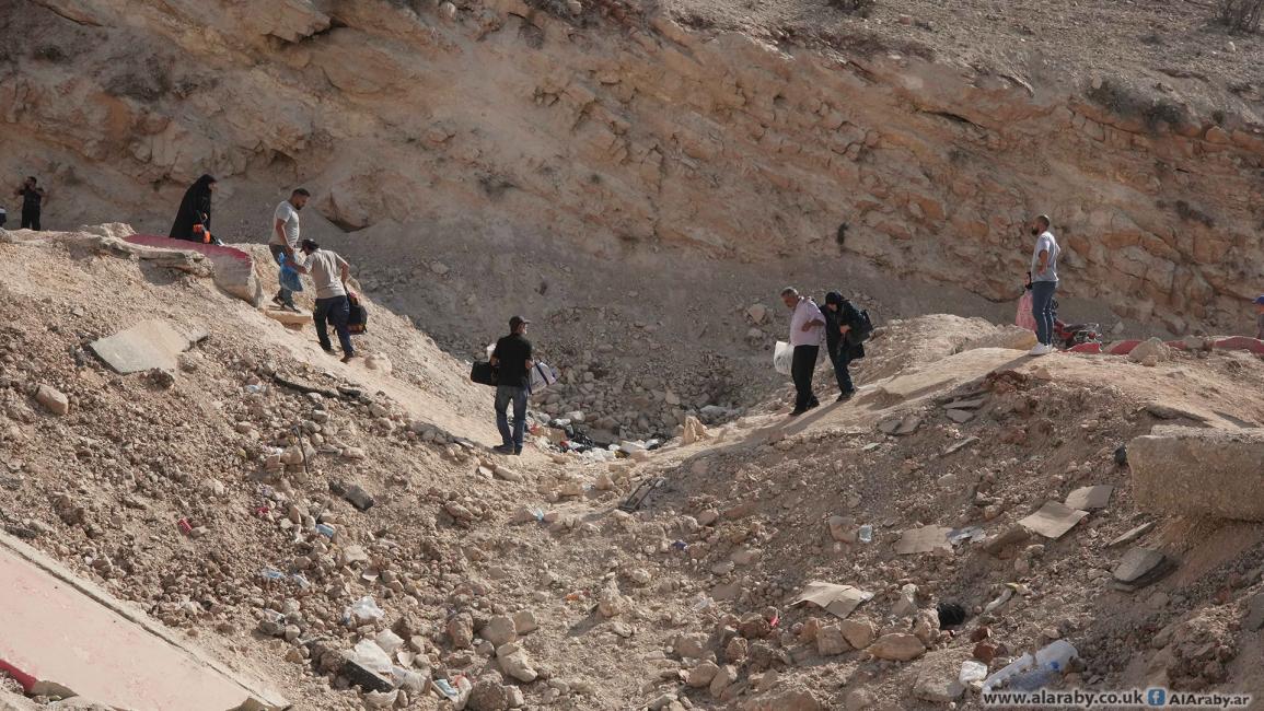 معبر المصنع الحدودي بين لبنان و سورية بعد القصف الاسرائيلي