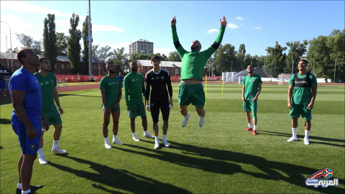 صور حصرية لتدريبات المنتخب المغربي