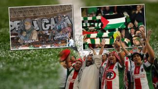 التضامن مع القضية الفلسطينية هيمن على الملاعب (العربي الجديد/Getty)