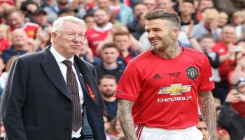 David Beckham and Alex Ferguson