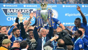 claudio ranieri leicester celebrate