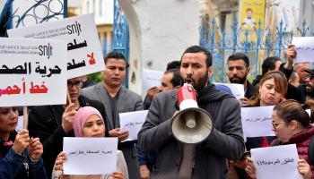 الصحافيون في تونس (جديدي وسيم/ Getty)