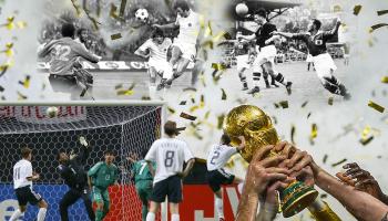 TOPSHOT - France's players lift the World Cup trophy after winning the Russia 2018 World Cup final football match between France and Croatia at the Luzhniki Stadium in Moscow on July 15, 2018. - France won the World Cup for the second time in their history after beating Croatia 4-2 in the final in Moscow's Luzhniki Stadium on Sunday. (Photo by Jewel SAMAD / AFP) / RESTRICTED TO EDITORIAL USE - NO MOBILE PUSH ALERTS/DOWNLOADS (Photo credit should read JEWEL SAMAD/AFP via Getty Images)