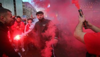 Olympiacos football fans