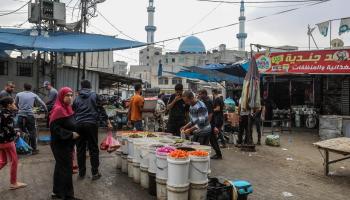 فلسطينيون يتثبتون بالحياة (الأناضول)