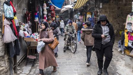 من أسواق حلب القديمة، سورية، 4 فبراير 2024 (جيوفاني ميرغيتي/ Getty)