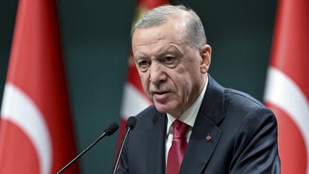 أردوغان يتحدث عقب اجتماع لمجلس الوزراء / أنقرة 9 سبتمبر 2024 (Getty)